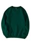 Unisex Oversize Plain Basic Sweatshirt – Dark Green