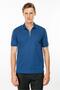 Men's Polo Collar Zippered T-Shirt Parlement - 4
