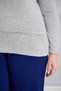 Women's Soft Patterned Elegant Plus Size Cashmere Shirt Blouse - 2