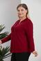 Elegant Classic Front Button Shirt Look Viscose Relaxed Fit Plus Size Blouse - 2