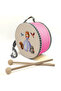 Princess Sofia Printed Leather Toy Children's Drum Pink (2-5 Years Old)