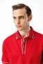 Men's Red Polo Neck T-shirt - 2