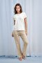 Women's Short Sleeve Patterned Viscose Pajamas Set Q0P1K1C2K - 5