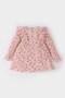 Baby Girl Floral Long Sleeve Waffle Dress D9563A525Sp - 3