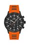 Orange Silicone Cord Men's Wristwatch Fm31360D-Zl - 4