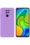Xiaomi Redmi Note 9 Compatible Premium Launch Liquid Silicone Case Inside Velvet-Lilac