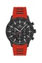 Claret Red Silicone Cord Men's Wristwatch FM31360D-ZK - 2