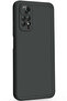 Xiaomi Redmi Note 11 / 11S Compatible Premium Launch Liquid Silicone Case Inside Velvet-Black