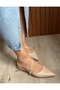 Women's Stylish Buckle Open Pointed Toe Ballet Flats - Diana - 3