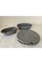 Set of Three - Placemat Set of 6, Large Size Bread Basket and Small Size Bread Basket Cord Rope