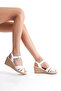 Genuine Leather 33-34-35-41-42-43-44-45 Size Women's Sandals - 3