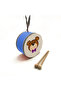 Bow Tie Teddy Bear Printed Leather Toy Children's Drum Blue (2-5 Years) - 4