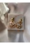 Vintage Dangle Enamel Floral Earrings