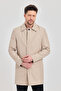 Men's Stone Classic Collar Standard Fit Trench Coat - 5