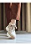 Melinta Beige Women's Sneaker with Mesh Top and Transparent Sides - 4