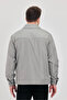 Men's Gray Classic Collar Seasonal Coat & Jacket - 7