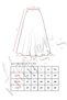 Women's Skirt - Muslin Slit Long Skirt - 2120 - 5