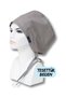 Modest Size Grey Solid Color Surgical Cap Doctor Nurse Healthcare Worker Hospital Cap
