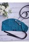 Standard Size Petrol Blue Leaves Patterned Surgical Bonnet Doctor Nurse Healthcare Hospital Bonnet - 4