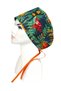 Hijab Jungle Green Forest Patterned Surgical Bonnet Doctor Nurse Healthcare Bonnet Wide Cut - 3