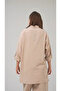 Women's Patterned Embroidered Linen Oversize Shirt - 3