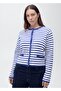 Striped Knitted Cardigan - 5