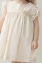 Baby Girl Dress Girl's Dress Birthday Party Wedding Linen Short Sleeve Lined Dress - 2