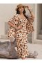 All-Over Print Strappy Midi Dress with Open Front Cardigan Set - 6