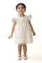 Baby Girl Dress Girl's Dress Birthday Party Wedding Linen Short Sleeve Lined Dress - 3
