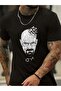 Casual Cotton T-Shirt for Men - Short Sleeve with Round Neck and Unique