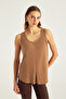 Sleeveless Knitted Blouse - 3