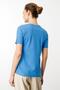 Blue Women's V-Neck Camisole Cotton T-Shirt - 4