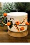Pumpkin Embossed Mug, 24 Carat Gold Decorated, Handmade, Gift Halloween Mug - 2