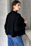 Black Athlete Cardigan Double Set - 2