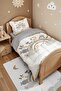 Smiling Rainbow Safari Patterned Single Duvet and Pillowcase - 4