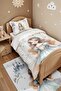 Gold Crown Princess Patterned Single Duvet and Pillowcase - 4