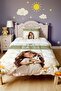 Daisy Crown Princess Patterned Single Quilt and Pillowcase - 2