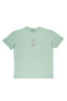 Lenithra Mona Lisa Back Printed Unisex Oversize Gray T-Shirt - 4