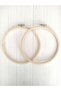 16 cm Wooden Screw-Type Embroidery Hoop Pair; Suitable for Cross Stitch, Punch Embroidery, and Needlework. - 4