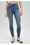 Serenay Gold Shape Indigo Blue Jean Trousers 100980-30860 - 3