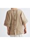 Mink Sile Cloth Casual Shirt with Buttons on the Back - 2