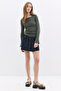 Reverse Stitched Long Sleeve Ankle Loose Blouse - 4