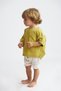 Oil Green Double Muslin Pocket Shirt Ecru Muslin Double Leg Shorts