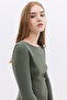 Reverse Stitched Long Sleeve Ankle Loose Blouse - 2