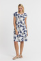 Women's Dress - Muslin Laurel Leaf Pattern Milano Dress - 3065