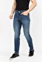 Men's Denim Fabric Normal Waist Straight Model Navy Blue Jeans J30J 325740 -1Bj - 2