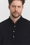 Muslin Collar Half Placket Shirt - 4020 - 6