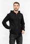 Erkek Kapüşonlu Fermuar Kapamalı Cepli Uzun Kol Siyah Sweatshirt - 2