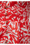 V-Neck Printed Red Dress 1310383-85891 - 6