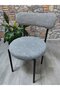 Teddy Chair Cover Kitchen Living Room Cafe Restaurant Chair Cover Wooden Bark Pattern - 4